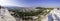 Panoramic view of the city of Athens and the Filopapo Hill, Athens, Greece,