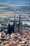 Panoramic view of the city of Clermont-Ferrand with its cathedral