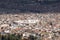 Panoramic view of the city of Cuzco, with a clear blue sky