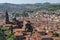 Panoramic view on the city of Le Puy-en-Velay