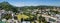 Panoramic view of the city Lourdes - the Sanctuary of Our Lady of Lourdes