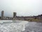 Panoramic view of the city of Mar del Plata Bristol Beach Casino Buildings Buenas Aires Argentina