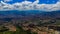 Panoramic view of the city of Medellin from the mountains of the west