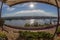 Panoramic view of city Novi Sad and Danube river