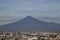 Panoramic view of the city, Popocatepetl volcano, San Gabriel Convent, the city is famous for its Great Pyramid, the largest