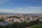 Panoramic view of the city, Popocatepetl volcano, San Gabriel Convent, the city is famous for its Great Pyramid, the largest