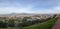 Panoramic view of the city, Popocatepetl volcano, San Gabriel Convent, the city is famous for its Great Pyramid, the largest