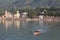 Panoramic view of the city Rishikesh India