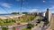 Panoramic view of the city of SÃ£o Vicente, coast of the state of SÃ£o Paulo. Cable car from ItararÃ© beach. March 2019.