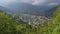 Panoramic view of the city of Thimphu located in Bhutan