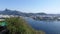 Panoramic view of the city from the top of the Sugar Loaf mountain in Rio de Janeiro Brazil