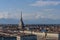 Panoramic view of the city of Turin, in evidence the Mole Antonelliana