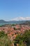 Panoramic view of the city of valle de bravo in mexico V