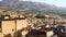 Panoramic view of cityscape in antient medina of Fez or Fes center, Morocco, Africa, footage video