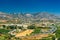 Panoramic View Of Cityscape Of Mijas in Malaga, Andalusia, Spain