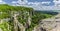 Panoramic view of the cliffs of Madara