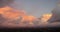 Panoramic view of clouds over San Diego, California