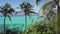 Panoramic view of the coast of Garrafon Park Isla Mujeres Mexico