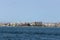 Panoramic view of the coast of Santa Pola, Alicante from the sea