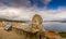 Panoramic view of coastline in Vigo, Galicia Spain