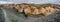 Panoramic view of colorful rhyolite volcanic mountains Landmanna