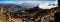 Panoramic view coming down the Tajumulco Volcano, San Marcos, Altiplano, Guatemala