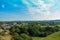 Panoramic view from Corfe Castle