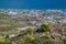 Panoramic view of Costa del Sol from the top of Calamorro mountain, Benalmadena, Andalusia province, Spain