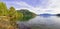 Panoramic view of Cowichan Lake, Vancouver Island