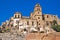 Panoramic view of Craco. Basilicata. Italy.