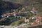 Panoramic view of the Craftsmen quarter and the Jantra river from the Veliko Tarnovo fortress