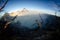 Panoramic view , Crater of Mount Bromo volcanoes in Bromo Tengge