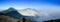 Panoramic view , Crater of Mount Bromo volcanoes in Bromo Tengge