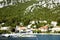 Panoramic view croatian town Klek