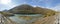 The panoramic view of Crouching Dragon Bay in Kanas Xinjiang China