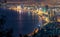 Panoramic view of Da Nang City at night, Vietnam