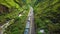 Panoramic view of the devil nose train route Alausi Ecuador