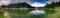 Panoramic view of the Dolomites peaks