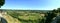 Panoramic view on Dordogne river`s valley