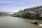 Panoramic view of Douro River, Porto landscape.