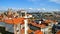 Panoramic view of Douro river and rooftops of Porto