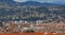 Panoramic view of downtown of Cuenca from the viewpoint of Cullca