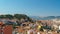 Panoramic View Of Downtown Lisbon Skyline and Castle of Sao Jorge