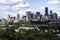 Panoramic view of downtown skyline Edmonton, Alberta, Canada.