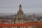 Panoramic view of Dresden in a winter day.