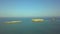 Panoramic view from the drone of the small rocky islands in the Persian Hall. Video made from Qeshm island, Iran.