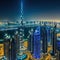 panoramic view of the Dubai city skyline at