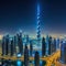 panoramic view of the Dubai city skyline at