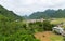 Panoramic view ecology village to landscape jungle mountains