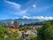 Panoramic view of El Avila and Caracas city in a sunny and beautiful day